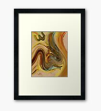 Allah Name Abstract Painting Framed Print