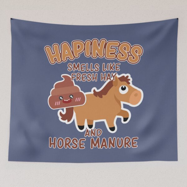 Item preview, Funny Happiness Smells Like Fresh Hay Horse Manure designed and sold by BerniCane.