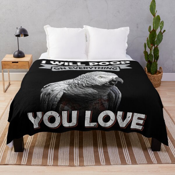 Item preview, I Will Poop On Everything You Love African Congo Grey Parrot designed and sold by Alienphysique.