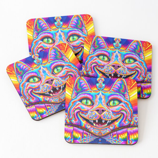 Item preview, Kosmic Kitty (7) - Trippy Psychedelic Cat designed and sold by TheThirdEye.
