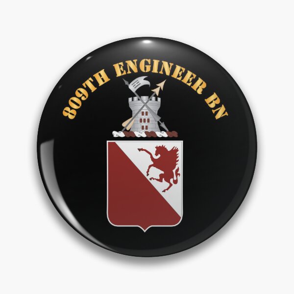 Item preview, Army - 809th Engineer Bn - Coat of Arms X 300 designed and sold by Military Insignia Products.