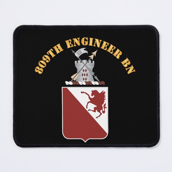 Item preview, Army - 809th Engineer Bn - Coat of Arms X 300 designed and sold by Military Insignia Products.