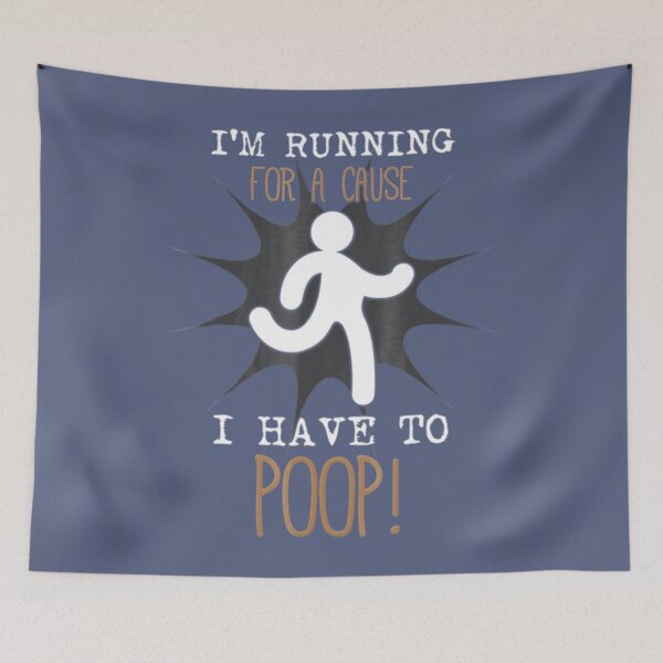 Item preview, Funny Im Running For A Cause I Have To Poop designed and sold by BerniCane.
