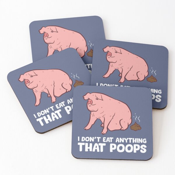 Item preview, Funny Pig Lover I Don't Eat Anything That Poops designed and sold by BerniCane.