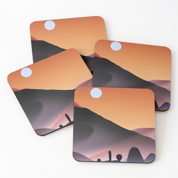 Item preview, Twilight Desert landscape silhouette, minimalism 2, Ai Generated Art  designed and sold by ACC .