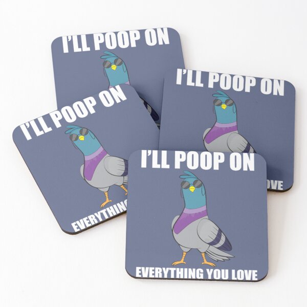 Item preview, Funny Pigeon- poop on everything you love designed and sold by BerniCane.