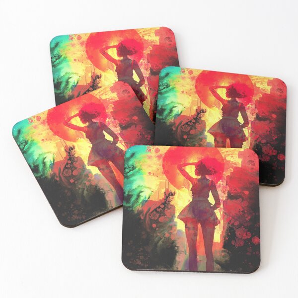 Item preview, The city summer heat, Colors of the season, Acrylic pour  designed and sold by Dave Ng.