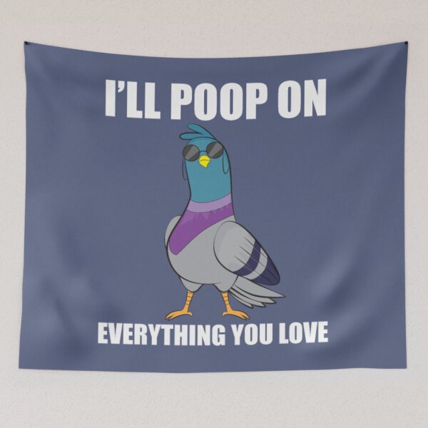 Item preview, Funny Pigeon- poop on everything you love designed and sold by BerniCane.
