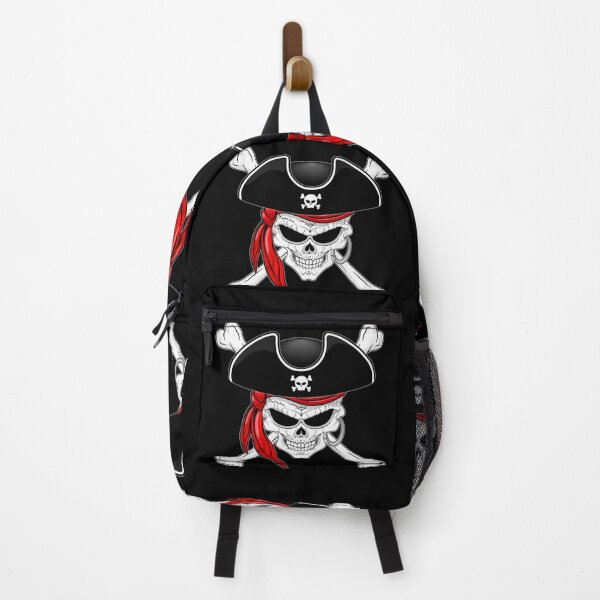 Item preview, Pirate Skull with Crossed Bones and Red Bandana designed and sold by BluedarkArt.