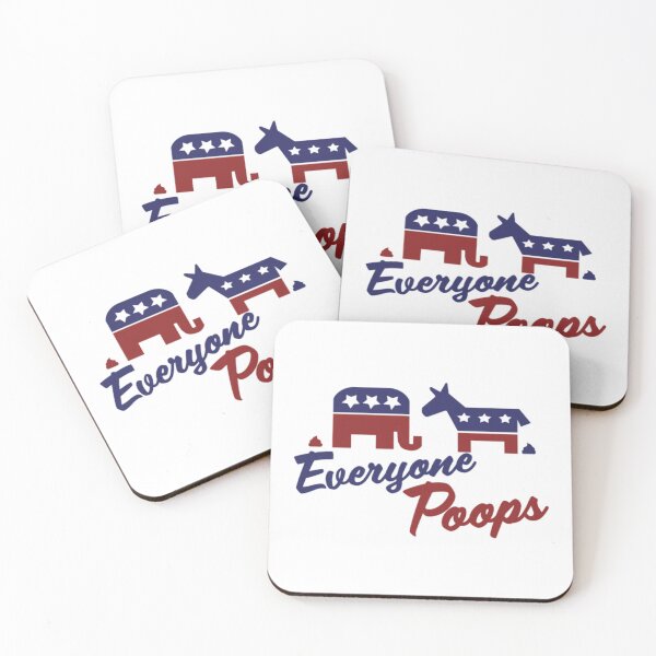 Item preview, Funny Politics Everyone Poops designed and sold by BerniCane.