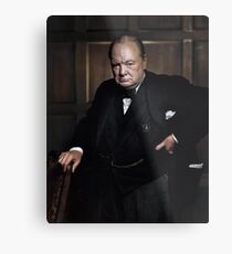 Winston Churchill 1941 by Yousuf Karsh Metal Print