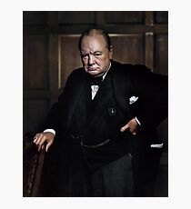 Winston Churchill 1941 by Yousuf Karsh Photographic Print
