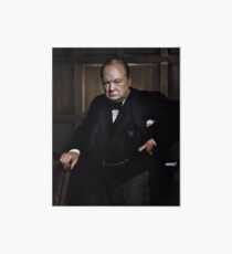Winston Churchill 1941 by Yousuf Karsh Art Board Print