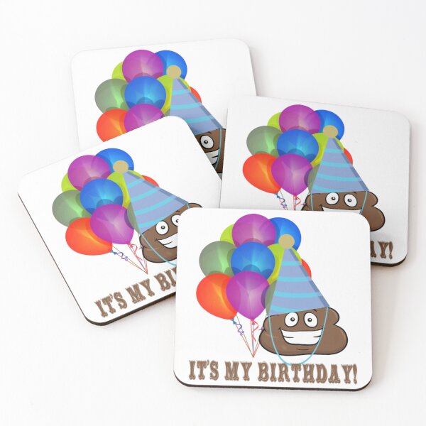 Item preview, Funny Poop - It's My Birthday - Fecal Humor designed and sold by BerniCane.