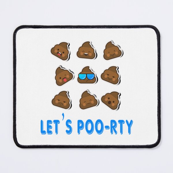 Item preview, Funny Poop - Let's Poo-rty - Feces Fecal Humor designed and sold by BerniCane.