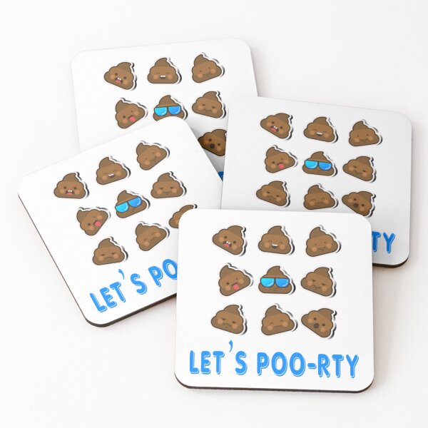 Item preview, Funny Poop - Let's Poo-rty - Feces Fecal Humor designed and sold by BerniCane.