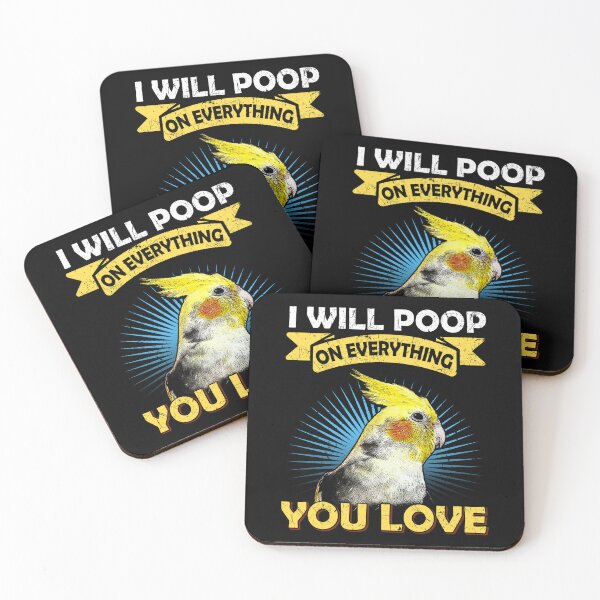 Item preview, I Will Poop On Everything You Love Cockatiel Parrot designed and sold by Alienphysique.