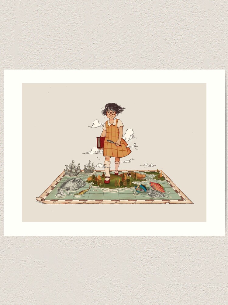 Thumbnail 1 of 3, Art Print, EXPLORE designed and sold by natashasim.