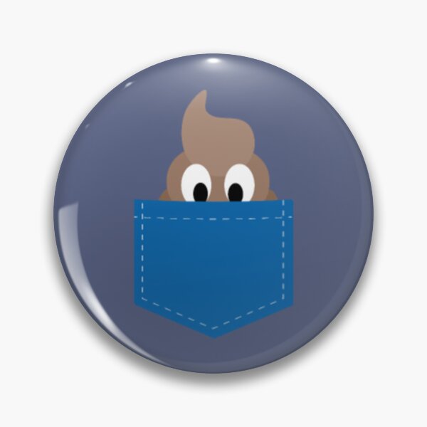 Item preview, Funny Poop in the Pocket Humor Cute Emoticon designed and sold by BerniCane.