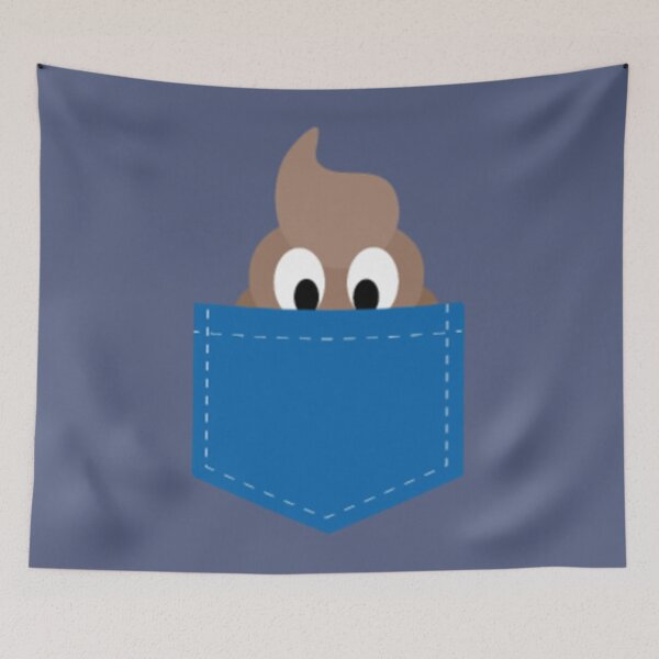 Item preview, Funny Poop in the Pocket Humor Cute Emoticon designed and sold by BerniCane.