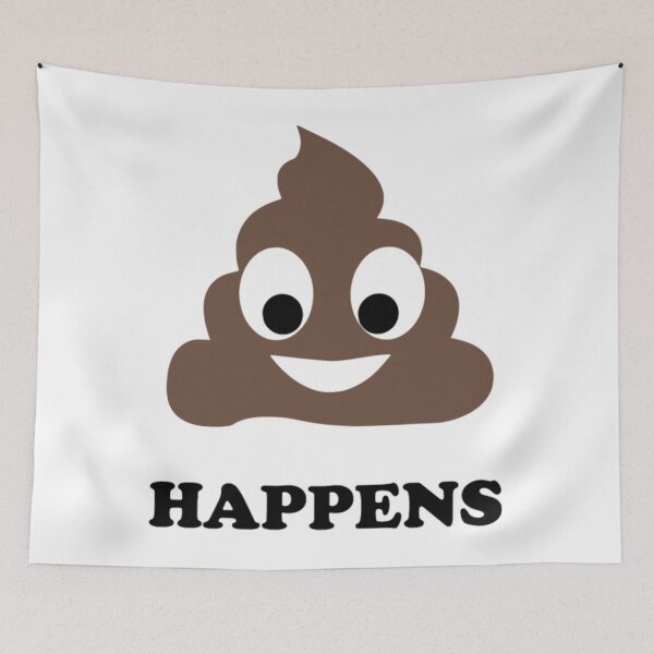 Item preview, Funny Poop Happens Humor Shit Happens With Poop designed and sold by BerniCane.
