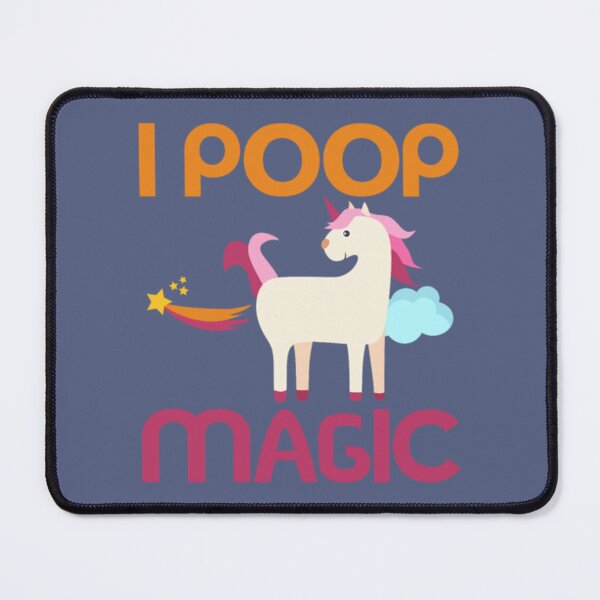 Item preview, funny poop magic cute unicorn cloud shooting star designed and sold by BerniCane.