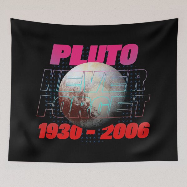 Item preview, Never Forget Pluto Synthwave Neon Style designed and sold by JulianoZn97.