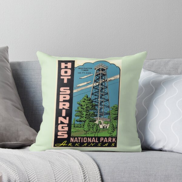 Item preview, Hot Springs National Park Arkansas Vintage Travel Decal - Observation Tower designed and sold by MeLikeyTees.