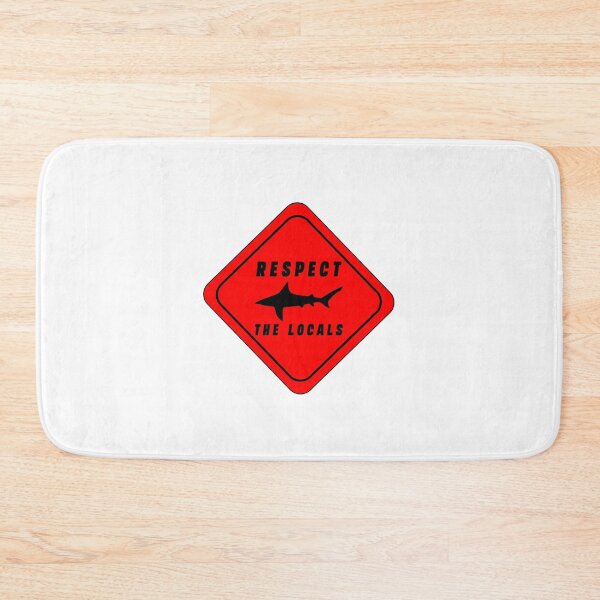 Item preview, Respect The Locals Shark, Funny Shark Gifts, Shark Lover Gifts designed and sold by Stixdesigns.