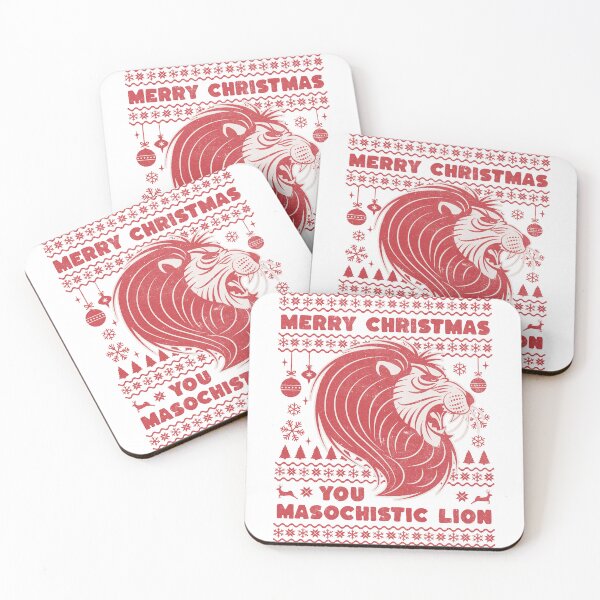 Item preview, Merry Christmas you masochistic lion designed and sold by SpiderMonkey913.