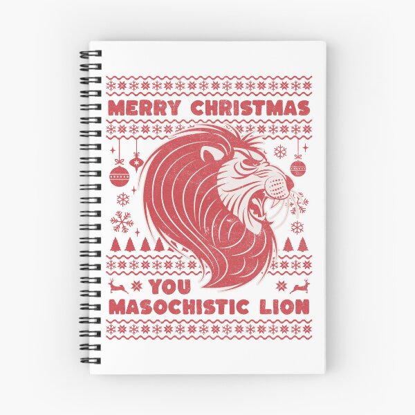 Item preview, Merry Christmas you masochistic lion designed and sold by SpiderMonkey913.