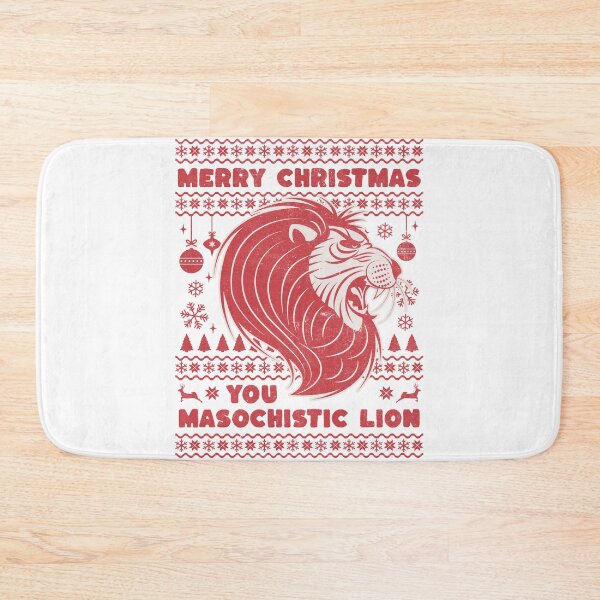 Item preview, Merry Christmas you masochistic lion designed and sold by SpiderMonkey913.