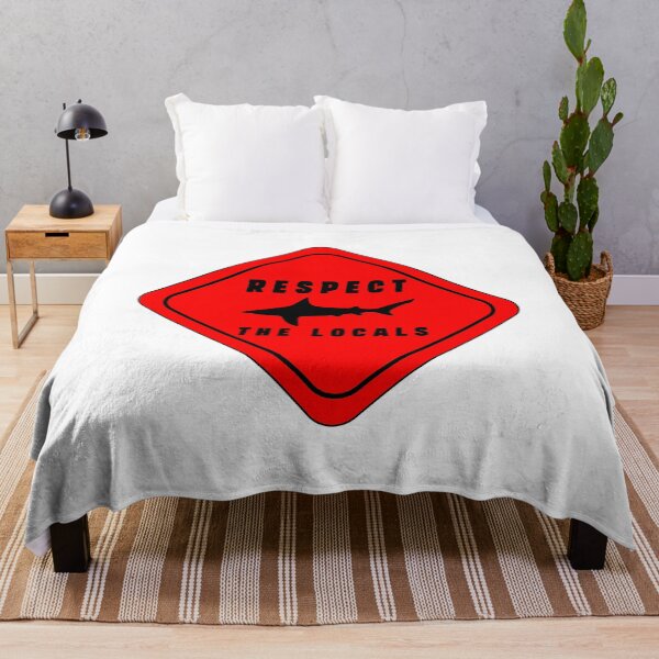 Item preview, Respect The Locals Shark, Funny Shark Gifts, Shark Lover Gifts designed and sold by Stixdesigns.