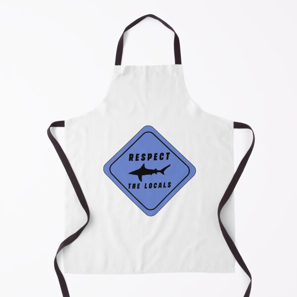 Item preview, Respect The Locals Shark, Funny Shark Gifts, Shark Lover Gifts designed and sold by Stixdesigns.