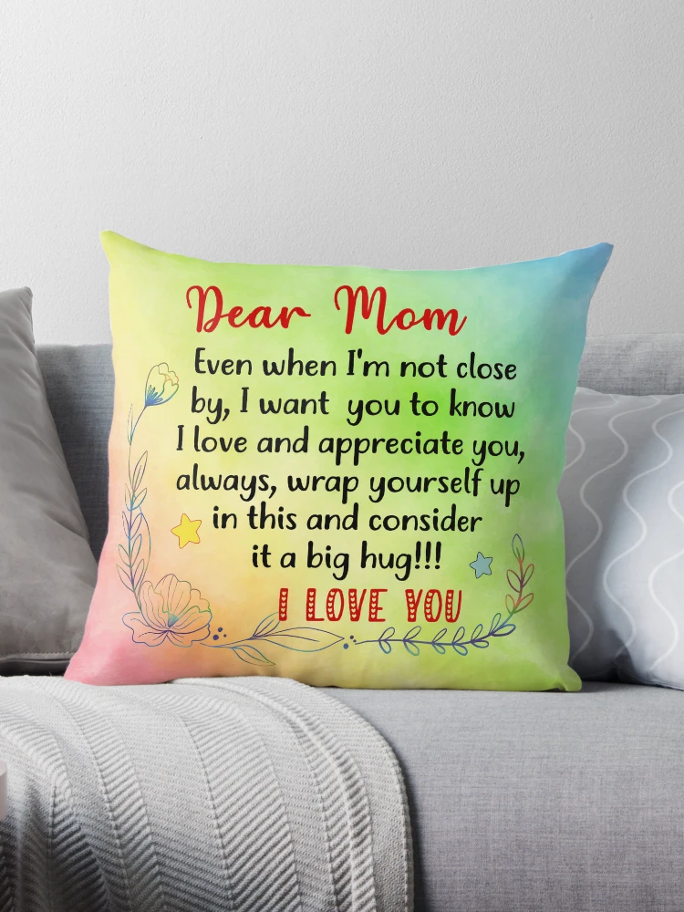  Birthday Gifts for Mom, Mom Birthday Gifts from Daughter or  Son, Mother Birthday Gift, Moms Birthday Gift Ideas, Happy Birthday  Presents for Mom, Mothers Birthday Gifts Throw Pillow Covers 18x18 inch 