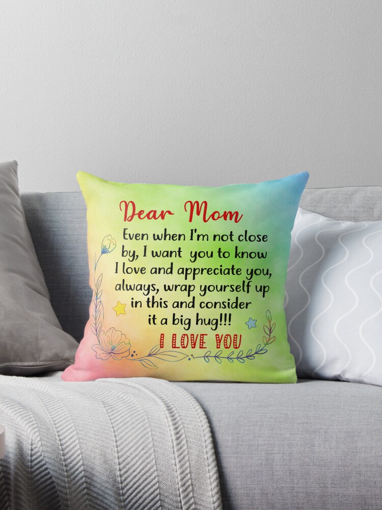 Gifts for Mom, Christmas Birthday Gifts for Mom, Pillow to My Mom