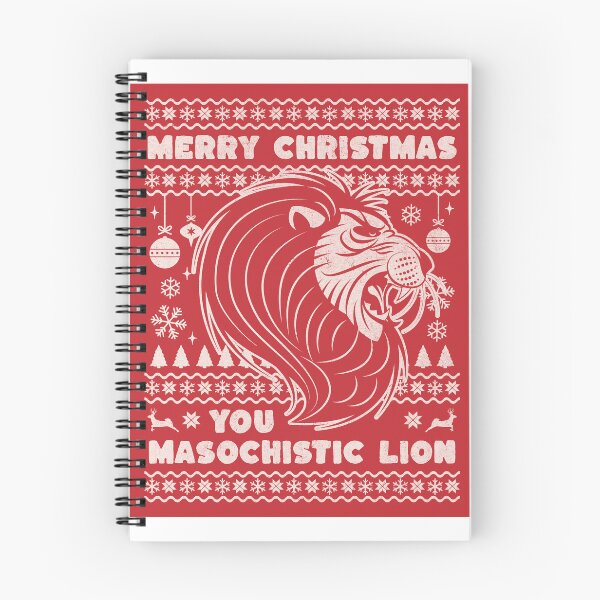 Item preview, Merry Christmas you masochistic lion designed and sold by SpiderMonkey913.
