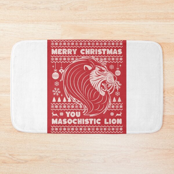 Item preview, Merry Christmas you masochistic lion designed and sold by SpiderMonkey913.