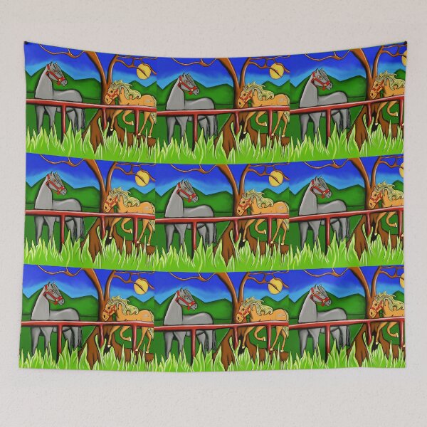 Item preview, Georgie & Jasmine Playing in the Paddock designed and sold by Bdesigns2018.