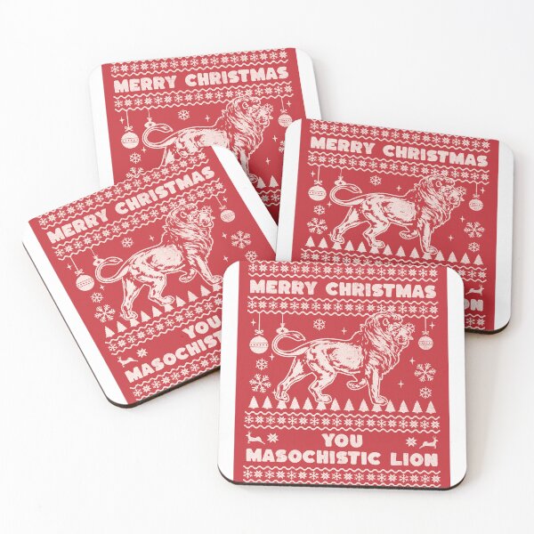 Item preview, Merry Christmas you masochistic lion designed and sold by SpiderMonkey913.