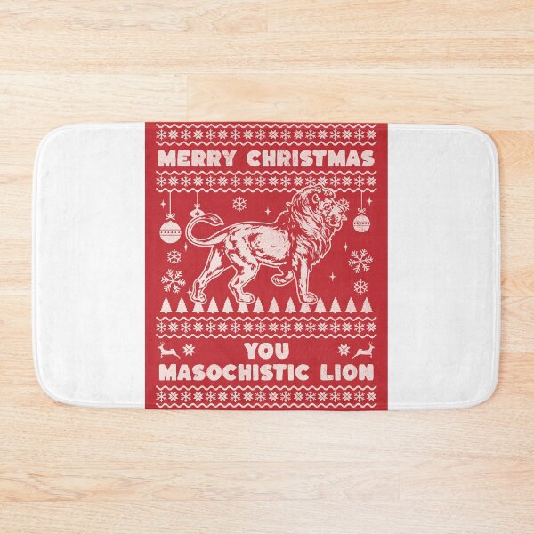 Item preview, Merry Christmas you masochistic lion designed and sold by SpiderMonkey913.