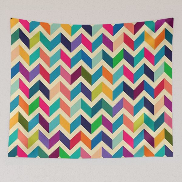 Item preview, retro geometry - colorful chevron designed and sold by hellcom.