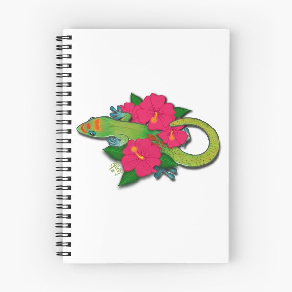 Item preview, Day Gecko in Hibiscus designed and sold by StitchyWitchy13.