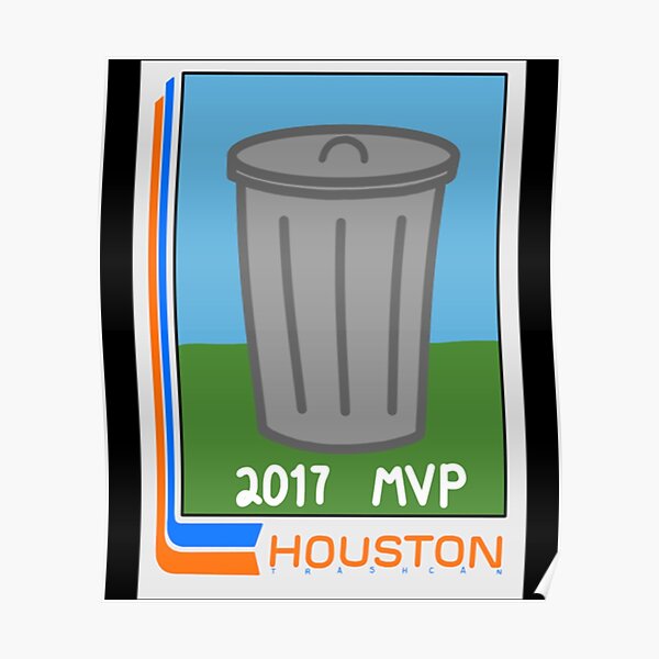 Houston Astros trash can MVP baseball card | Greeting Card