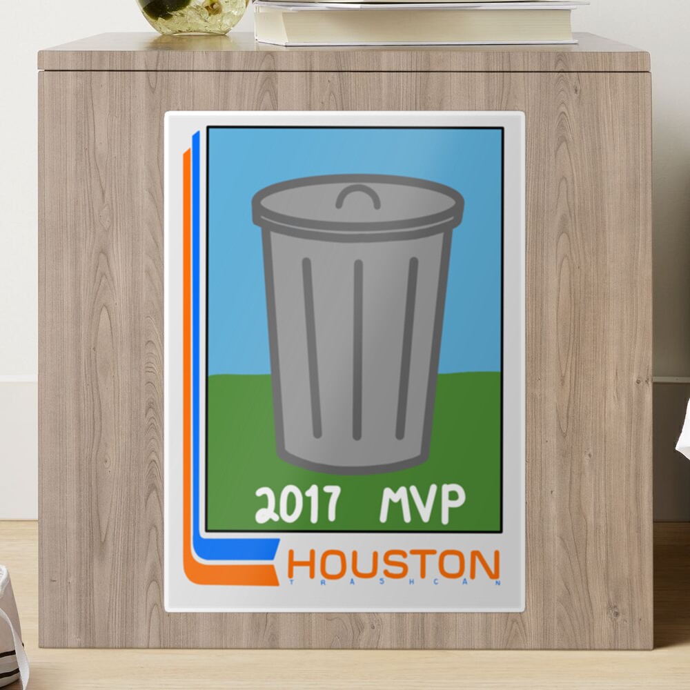 Houston Astros trash can MVP baseball card | Greeting Card