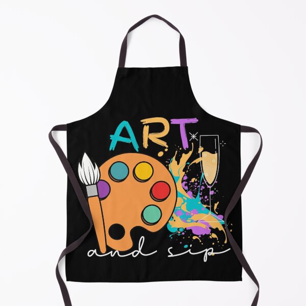 Art Therapist Embroidered Apron Artist Apron, Art Gifts, Creative