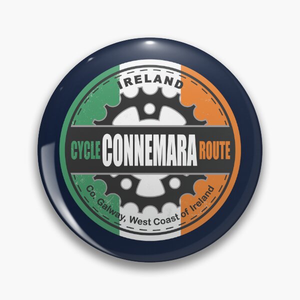 Artikelvorschau, Connemara-Radweg Irland-Flaggen-Farbrad-Design entworfen und verkauft von CynthiaGraphics.