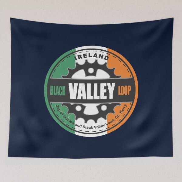 Item preview, Black Valley Loop Ireland Flag Color Cycling Design designed and sold by CynthiaGraphics.