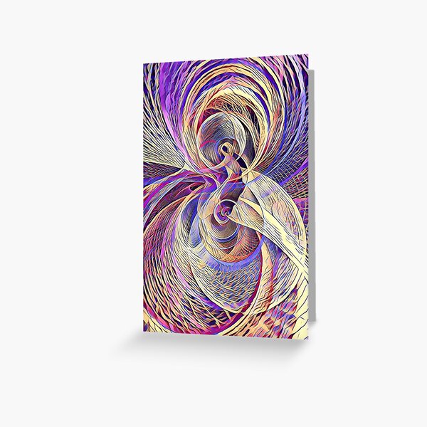 Purple Swirly Days Greeting Card