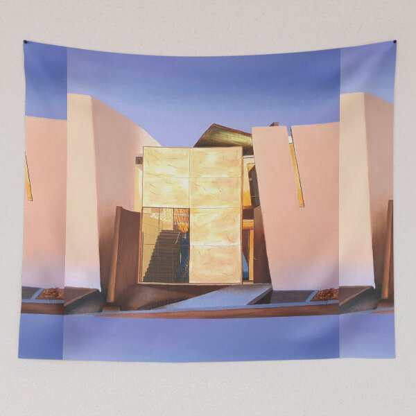 Item preview, Miami beach house. Main entrance.oil painting.  designed and sold by Tereza Pilar  Art.